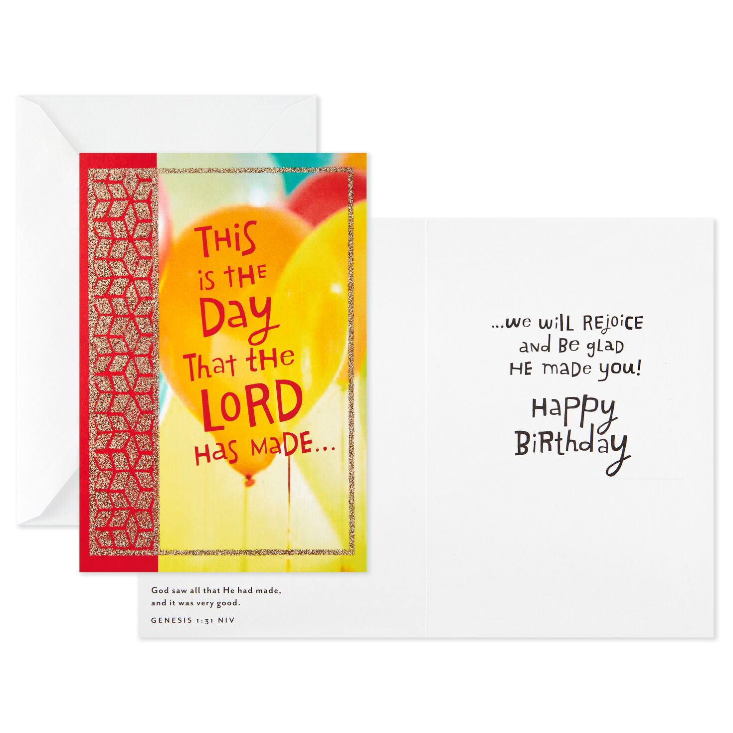 Colorful Assorted Religious Birthday Cards, Box of 12 Boxed Cards