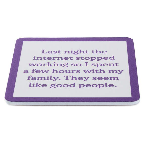 Drinks on Me Internet Stopped Funny Coaster, , large image number 2