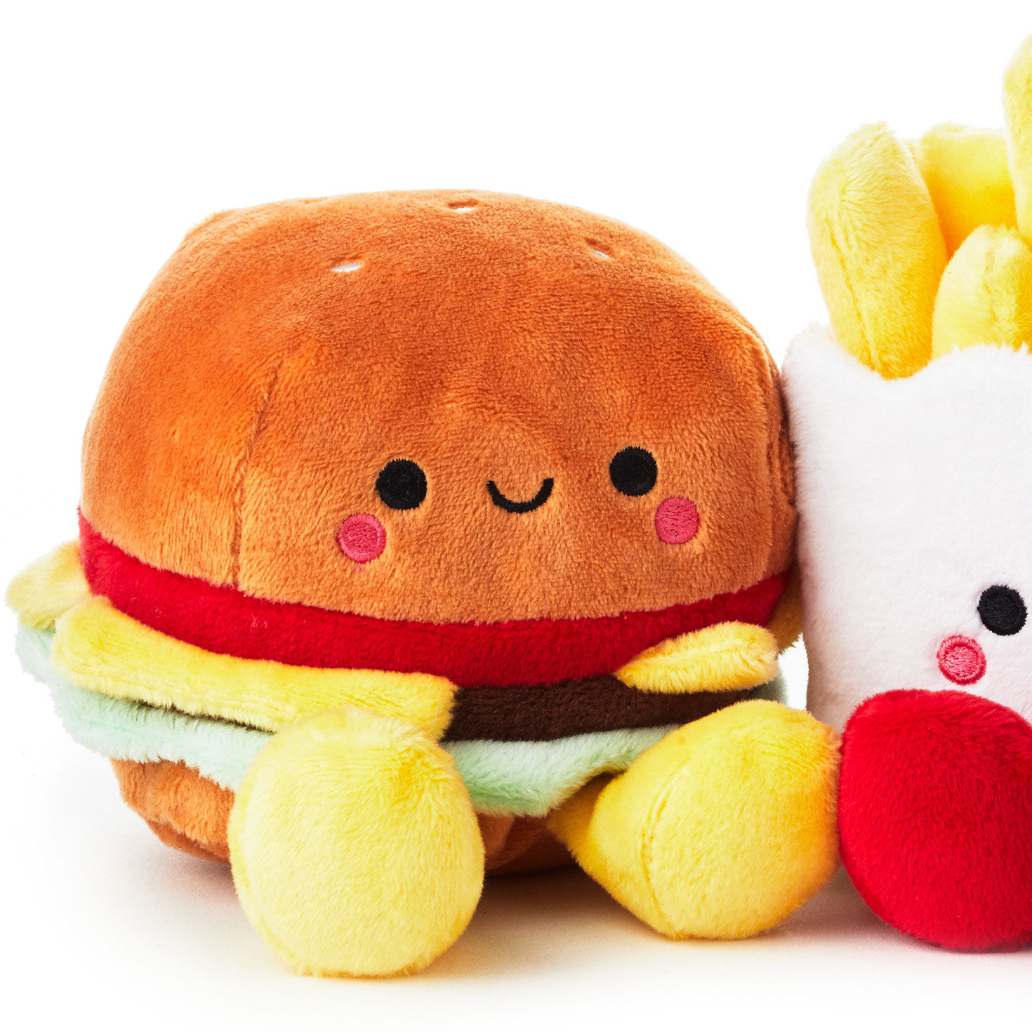Better Together Burger and Fries Magnetic Plush, 5", , large image number 4