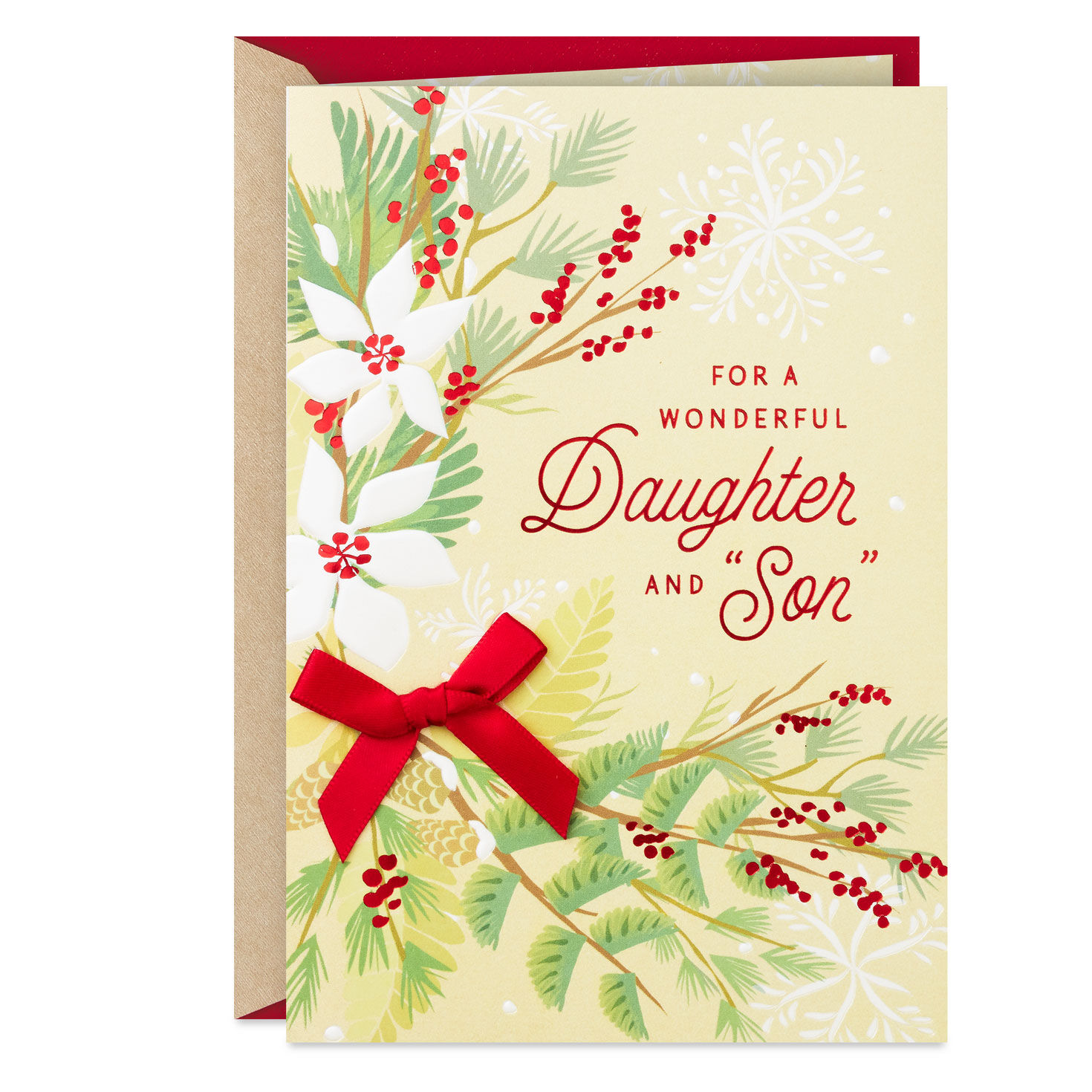 Beautiful Memories Together Christmas Card for Daughter and Husband