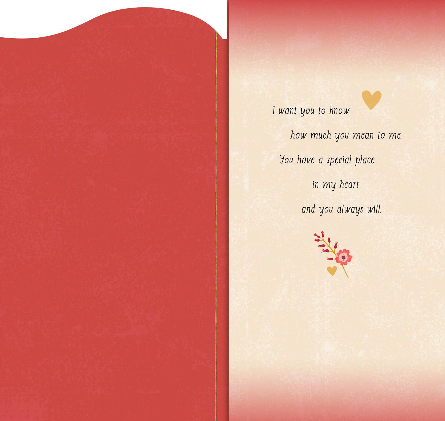 Mason Jar With Flowers Valentine's Day Card