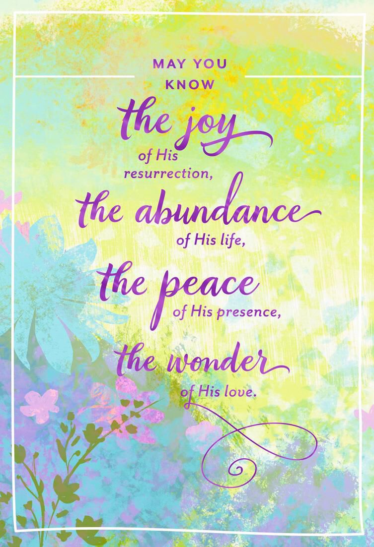 The Joy of His Resurrection Religious Easter Cards, Pack of 6