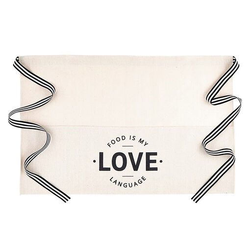 Food Is My Love Language Waist Apron, 