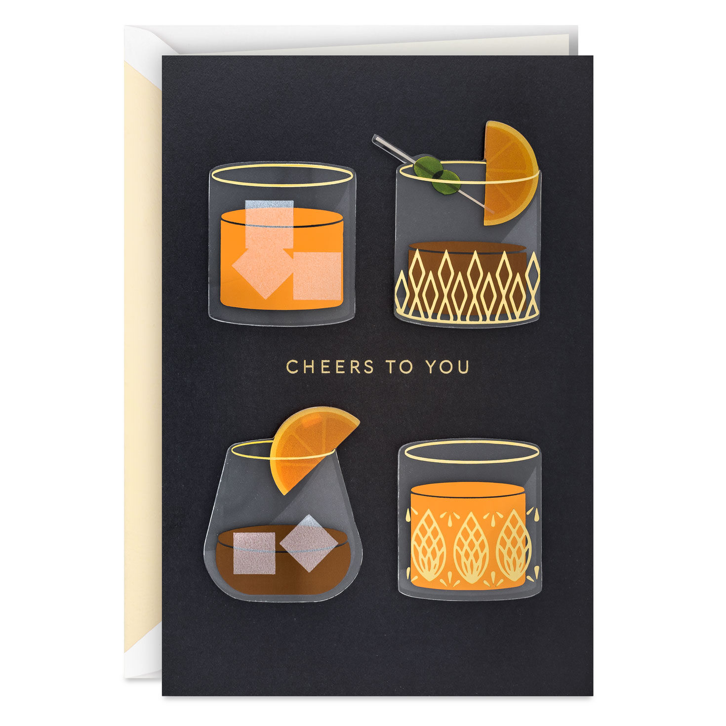 Old-Fashioned Cocktails Cheers to You Father's Day Card