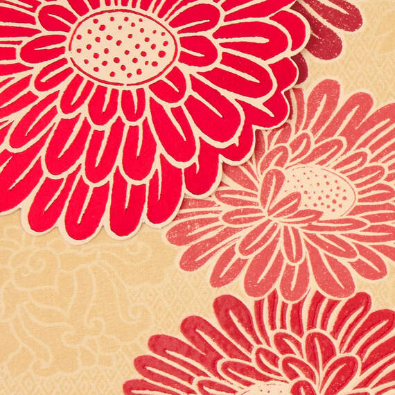Chrysanthemum Flower Blooms Blank Card, , large image number 3