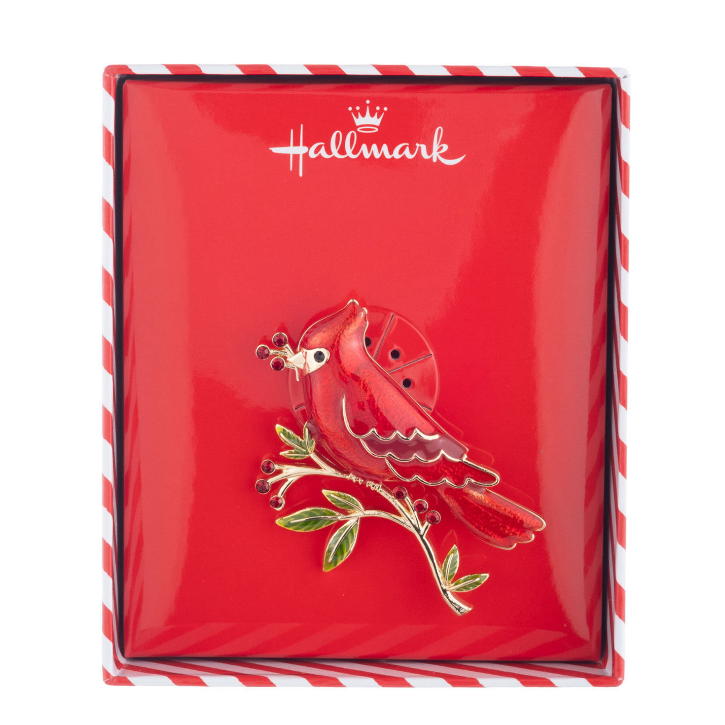 Red Cardinal Jewelry Pin package open image number 2