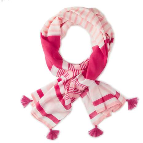 Mark & Hall Pink Striped Wrap, , large