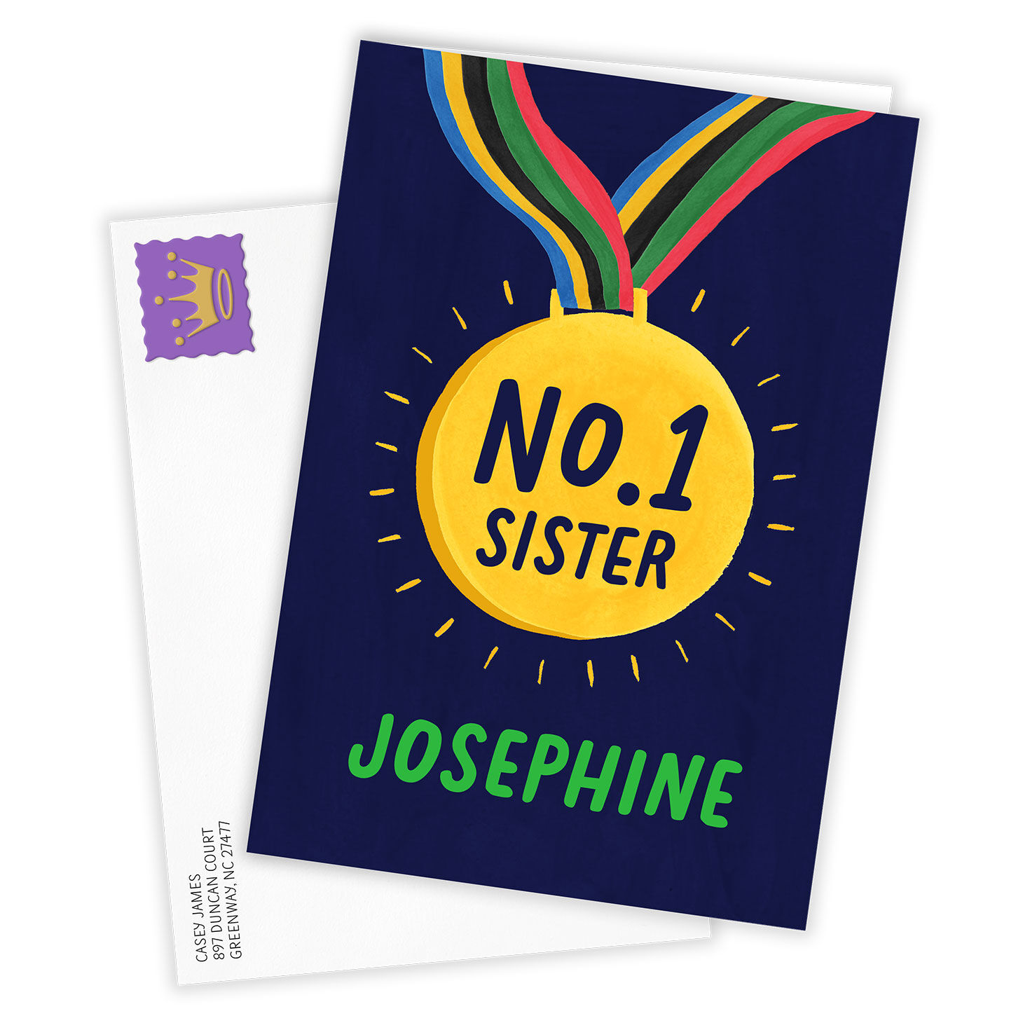 Number 1 Medal Custom Celebration Card for only USD 4.99 | Hallmark