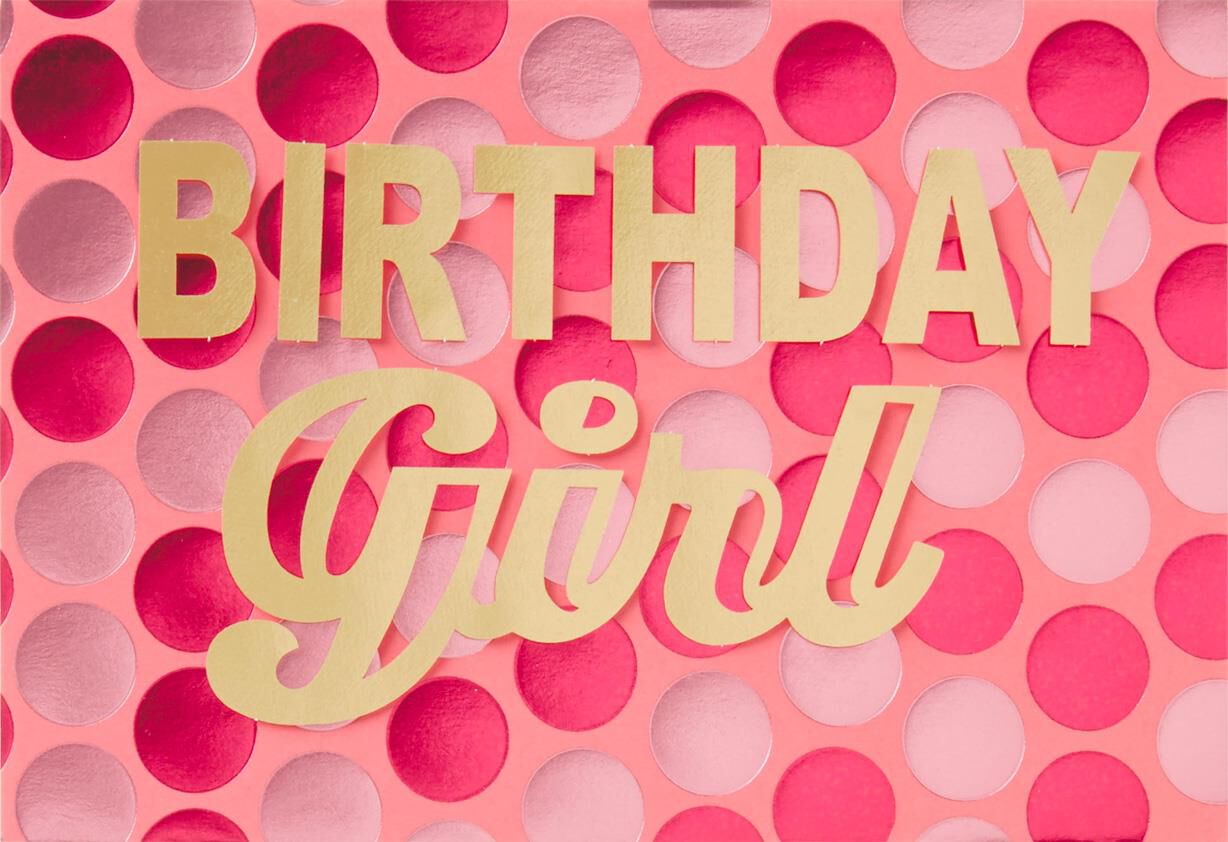 Polka Dot Power Birthday Card