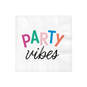 White "Party Vibes" Cocktail Napkins, Set of 16, , large image number 1