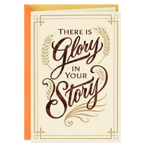 Glory in Your Story Religious Birthday Card, , large