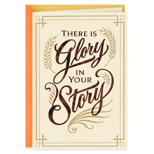 Glory in Your Story Religious Birthday Card, 