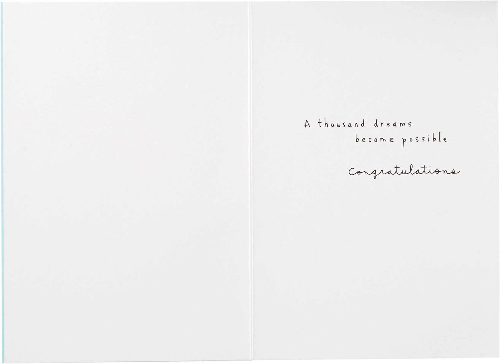 A Thousand Possible Dreams Wedding Card