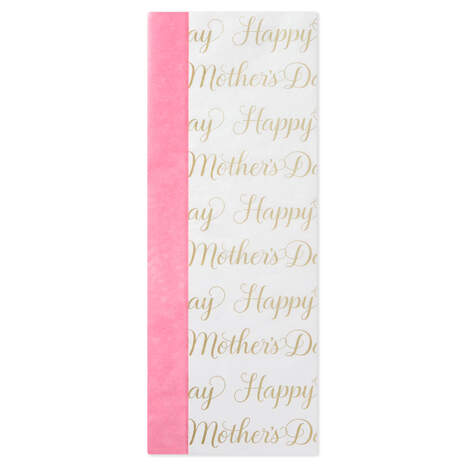 Pink and Lettering 2-Pack Tissue Paper, 6 sheets, , large
