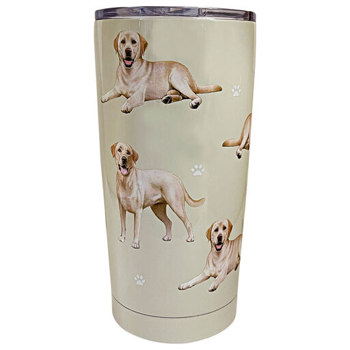 E&S Pets Yellow Labrador Stainless Steel Tumbler, 20 oz., 