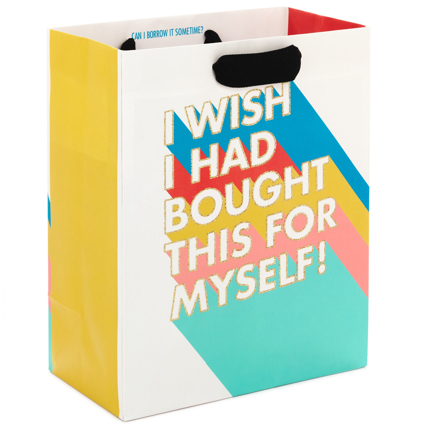 9.6" Shadow Lettering Gift Bag, , large