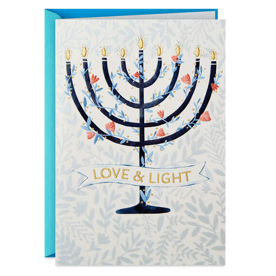 Love and Light Hanukkah Card, , large image number 1