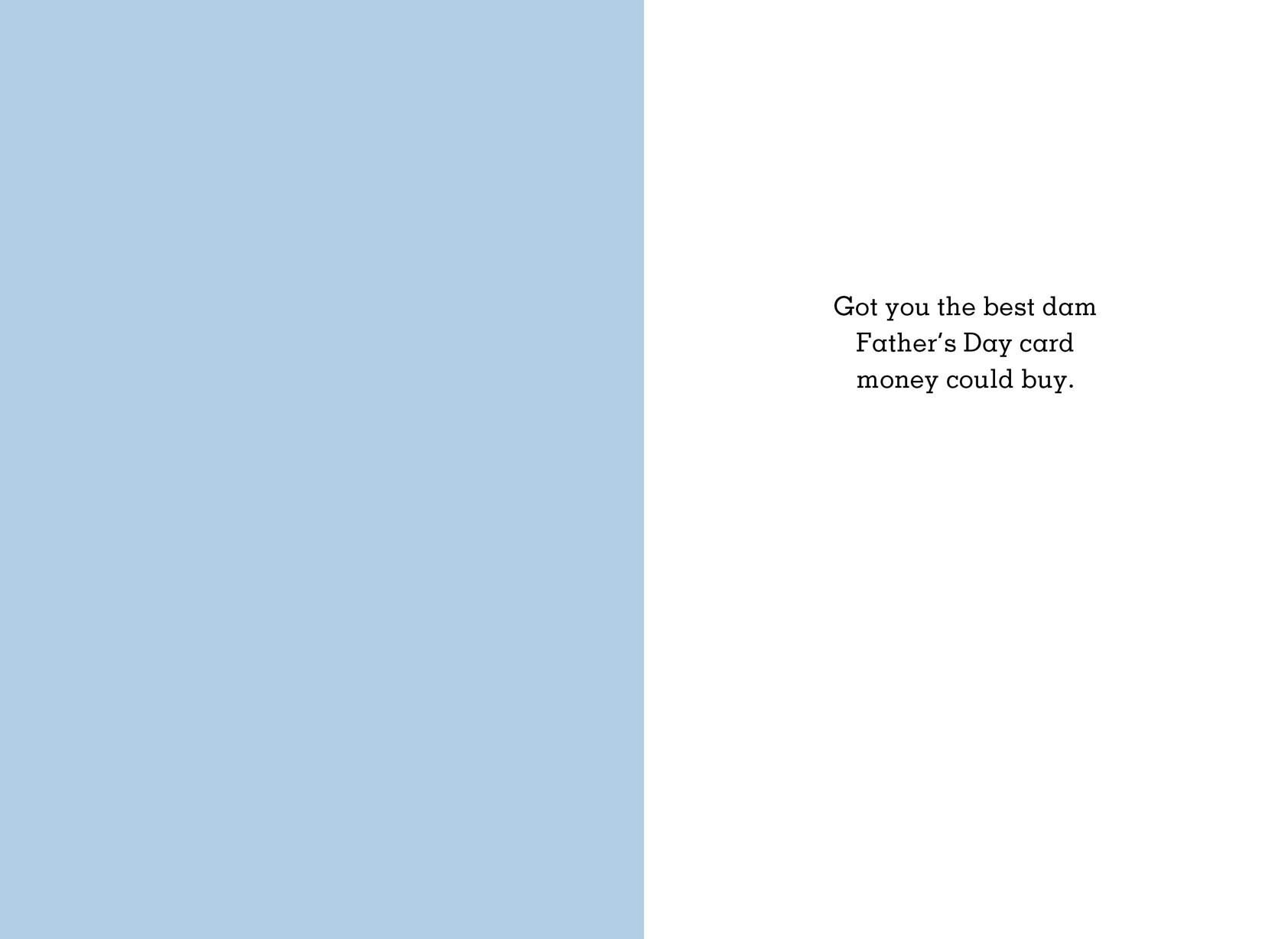 Best Dam Father's Day Card
