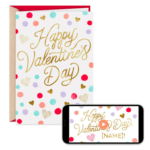 Happy and Heart-Filled Video Greeting Valentine's Day Card, 