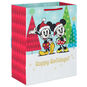 Disney Mickey and Minnie Large Christmas Gift Bag Back image number 6