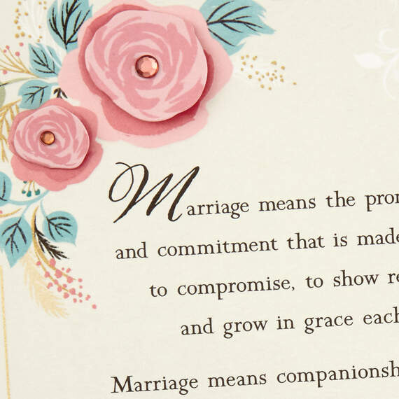 Marriage Means a Partnership in Dreams Anniversary Card, , large image number 4