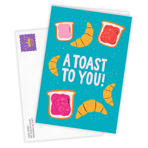 Toast Funny Folded Congratulations Photo Card, 