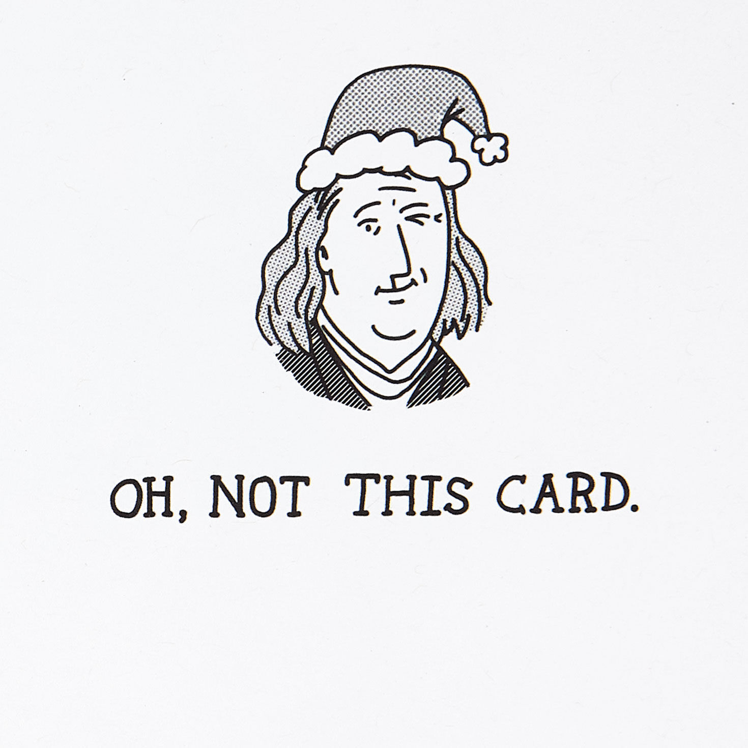 100 Dollar Bill Cartoon Gag Gift Christmas Card Sentiment image number 2