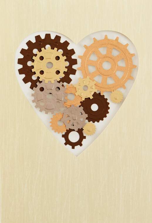 Gear Heart Father's Day Card, , large image number 1
