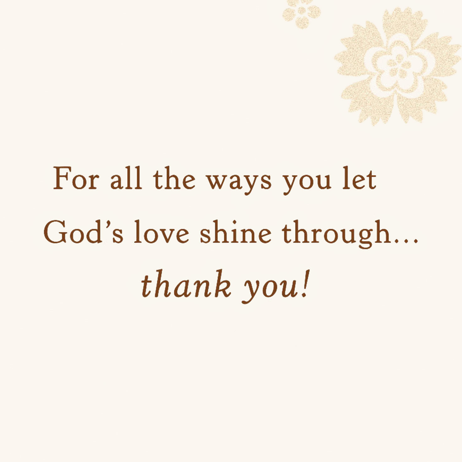 Blue Flowers Clergy Appreciation Card SENTIMENT image number 2