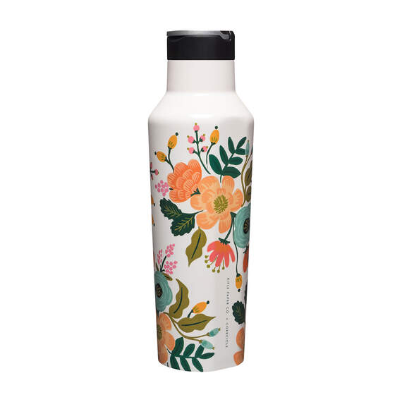 Corkcicle Rifle Paper Co. Stainless Steel Lively Floral Sport Canteen, 20 oz.