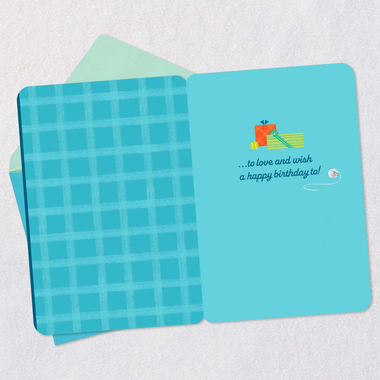 Cat and Dog Pet Lover Birthday Card Open card with envelope image number 3