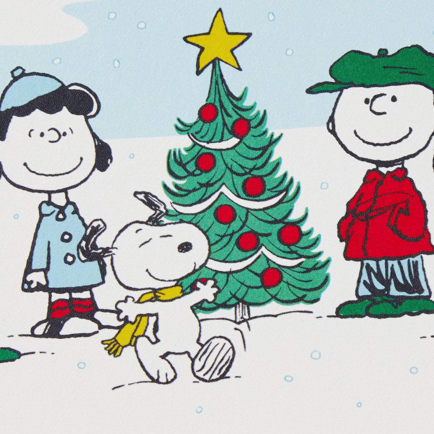 Peanuts Winter Blank Boxed Christmas Note Cards Cover Detail image number 4