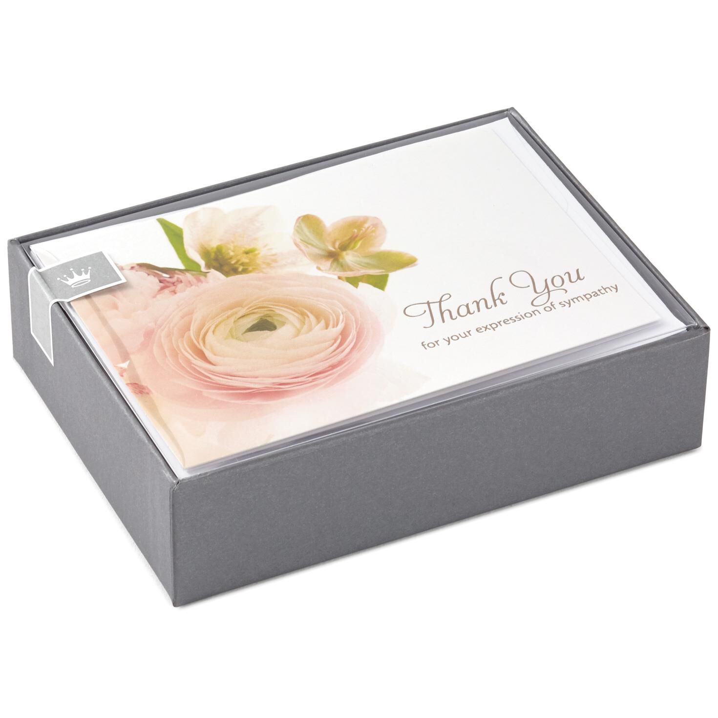 flower bouquet sympathy thank you notes box of 20 note cards thank you for sympathy
