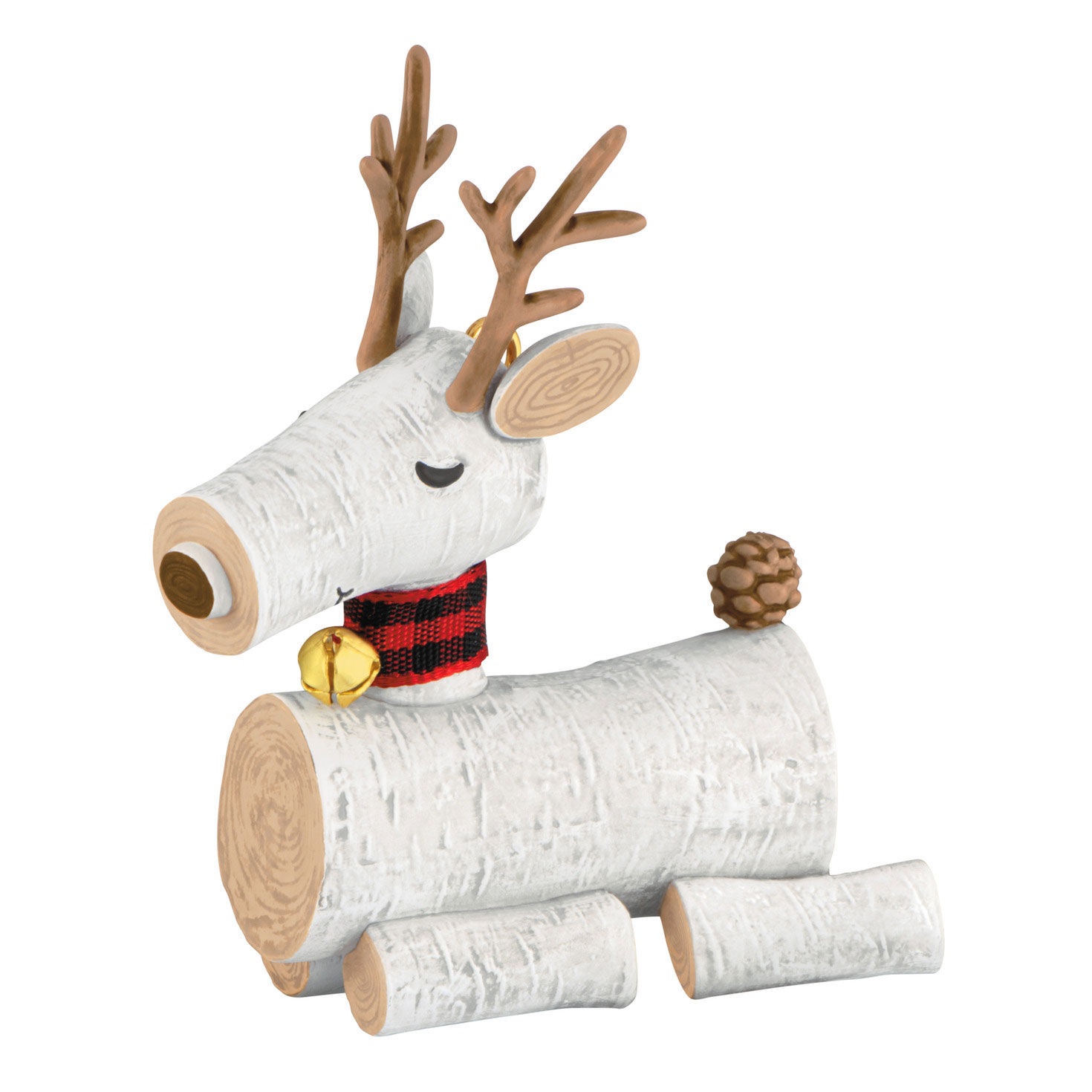 Birch Reindeer Ornament