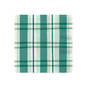 Green and White Plaid Dinner Napkins, Set of 16, , large image number 1