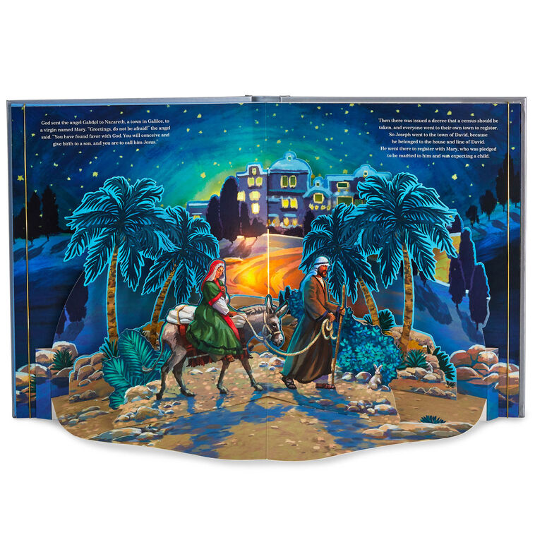 Creche Reed Books The Nativity Story Pop-Up Book With Light and Sound - Picture Books ...