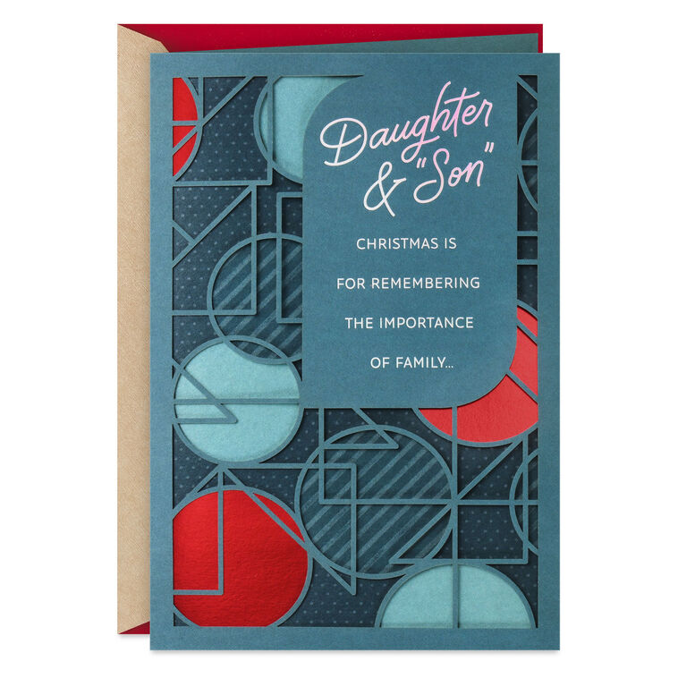 Importance of Family Christmas Card for Daughter and Son-in-Law