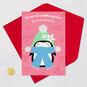 Penguin on Pink Christmas Card for Great-Granddaughter Card Front with Envelope and Gold Seal image number 5