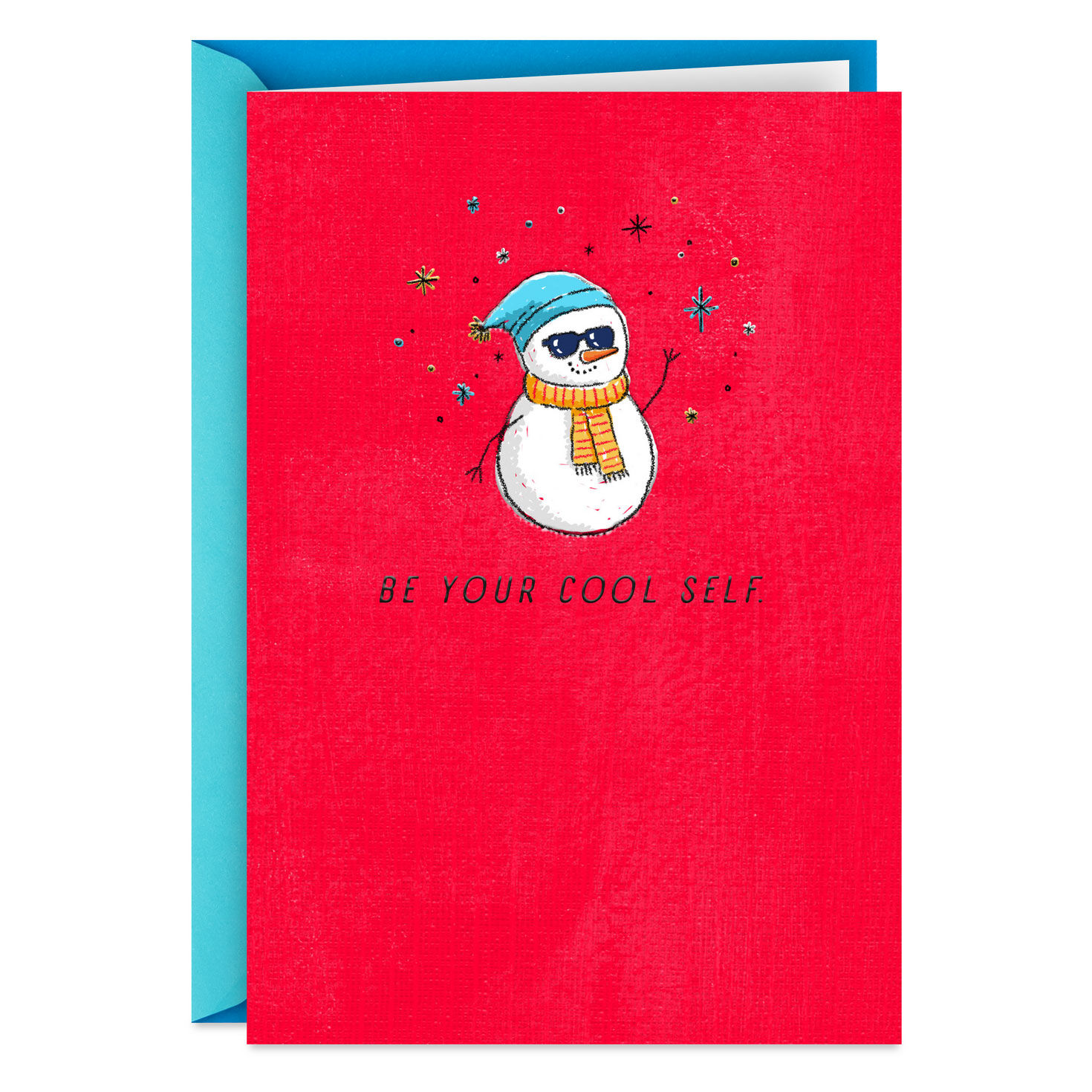 Be Your Cool Self Funny Christmas Card