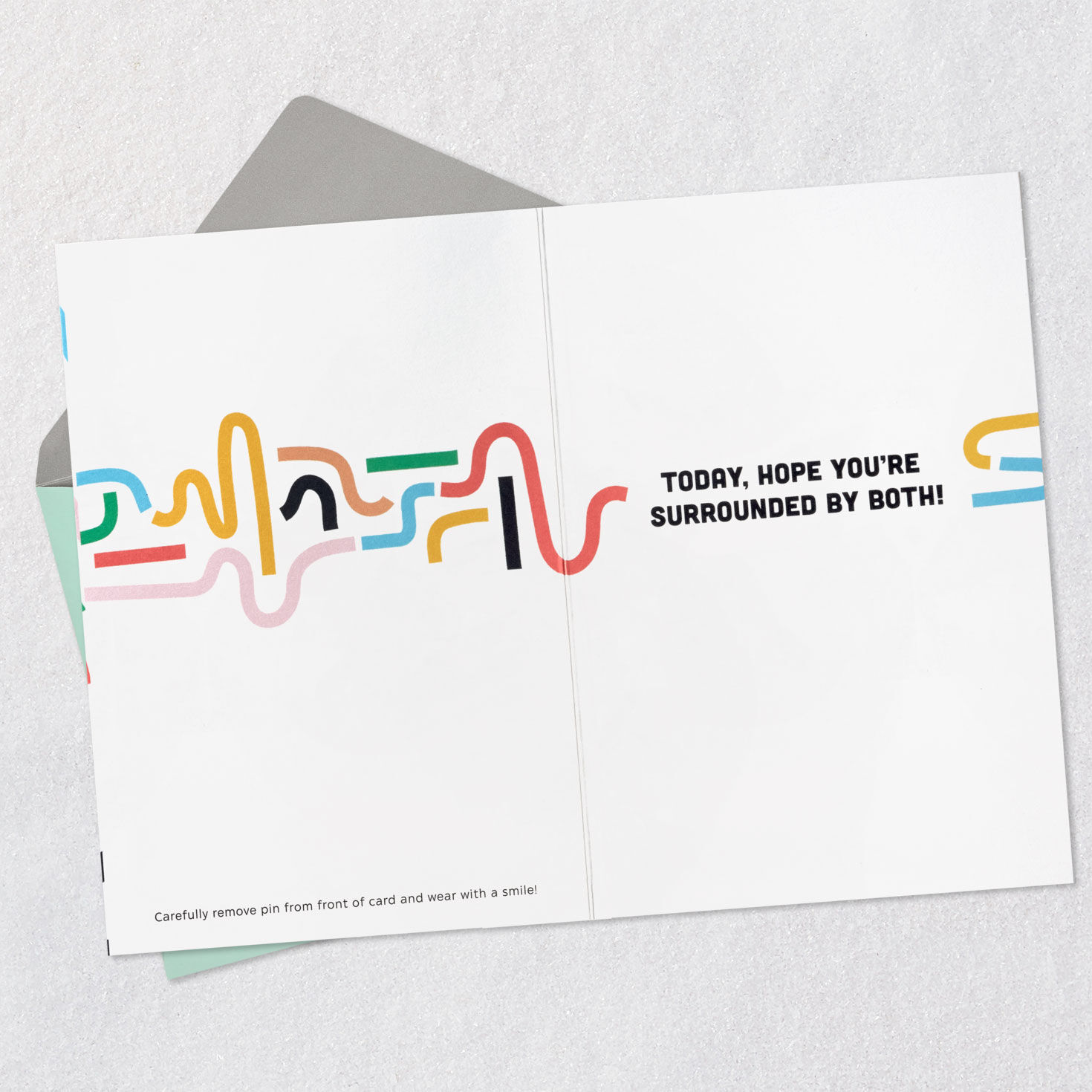 Happy Dance Charlie Brown and Snoopy Birthday Card Open card with envelope image number 3