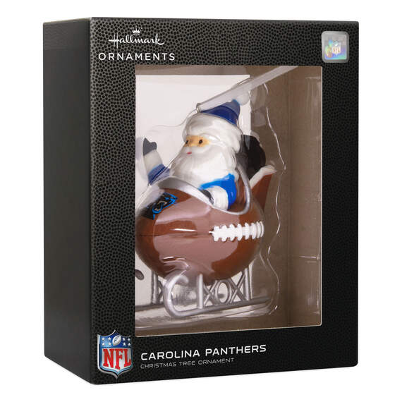 NFL Carolina Panthers Santa Football Sled Hallmark Ornament, , large image number 4