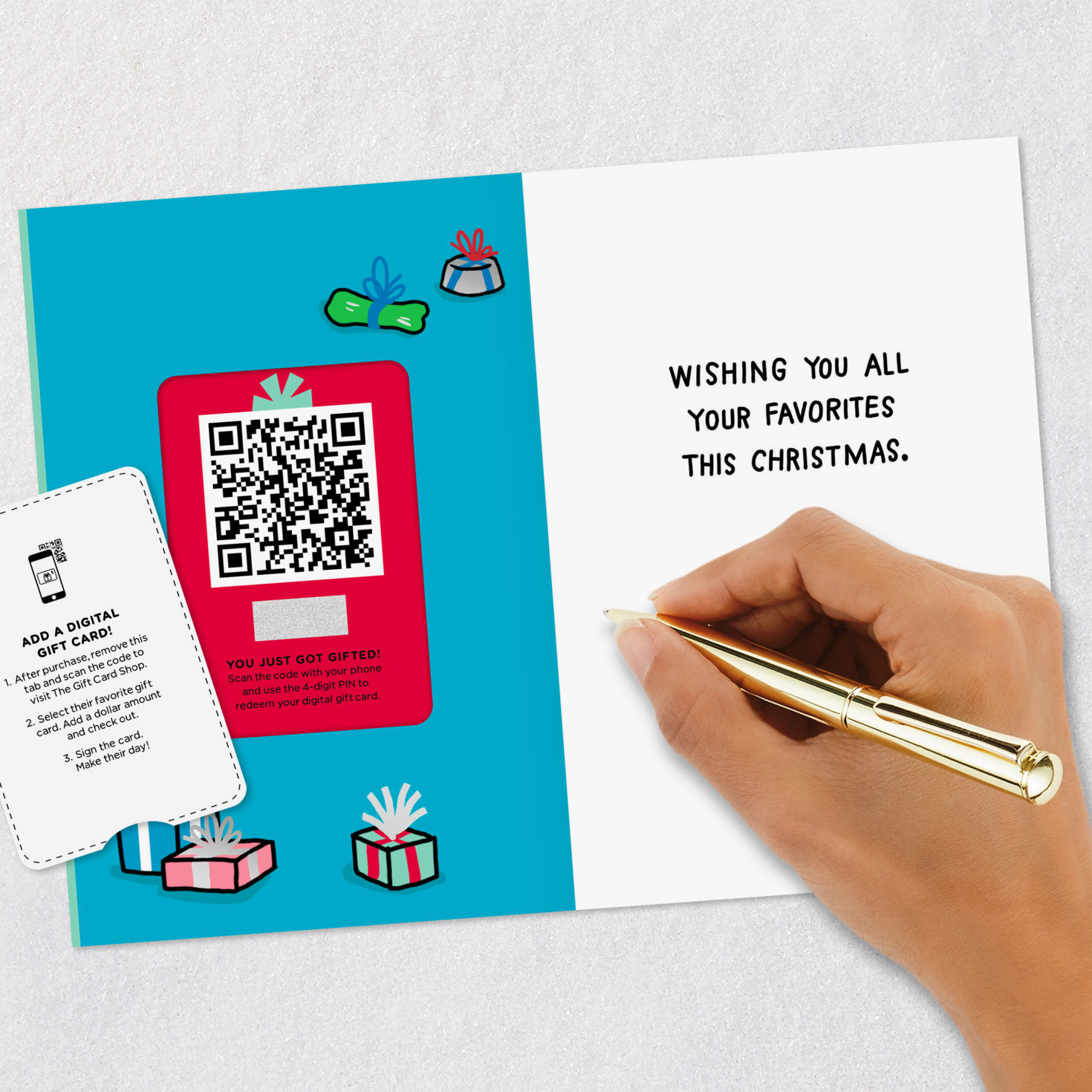Dog Opening Presents Gift Card Greeting Funny Christmas Card, , large image number 9