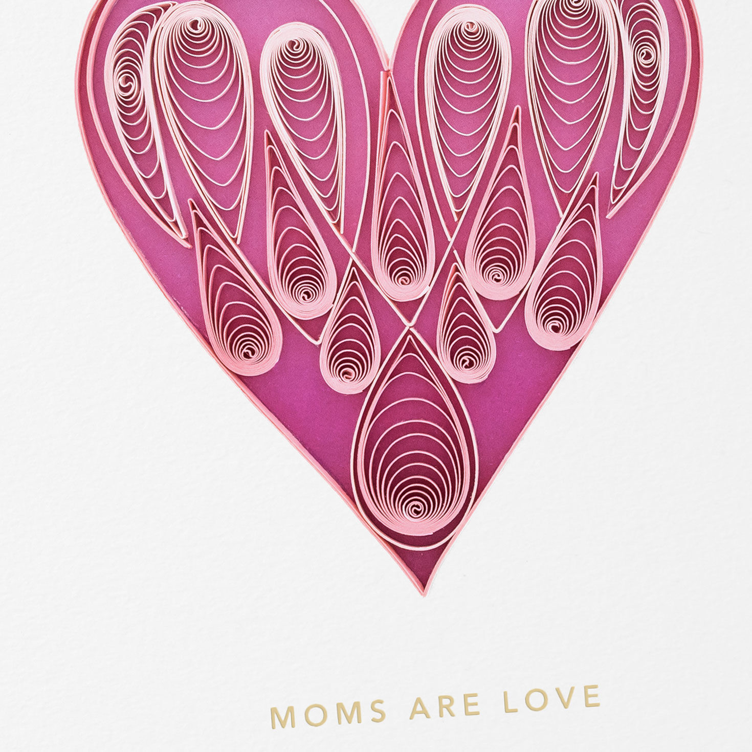 Pink Quilled Heart Mother's Day Card Card Front Detail image number 4