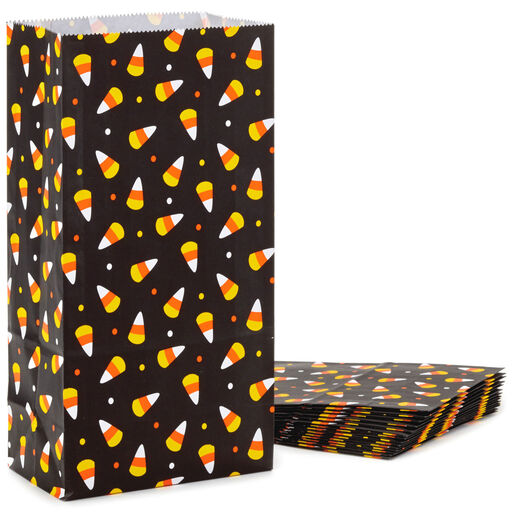 Candy Corn 15-Pack Halloween Paper Goodie Bags, 