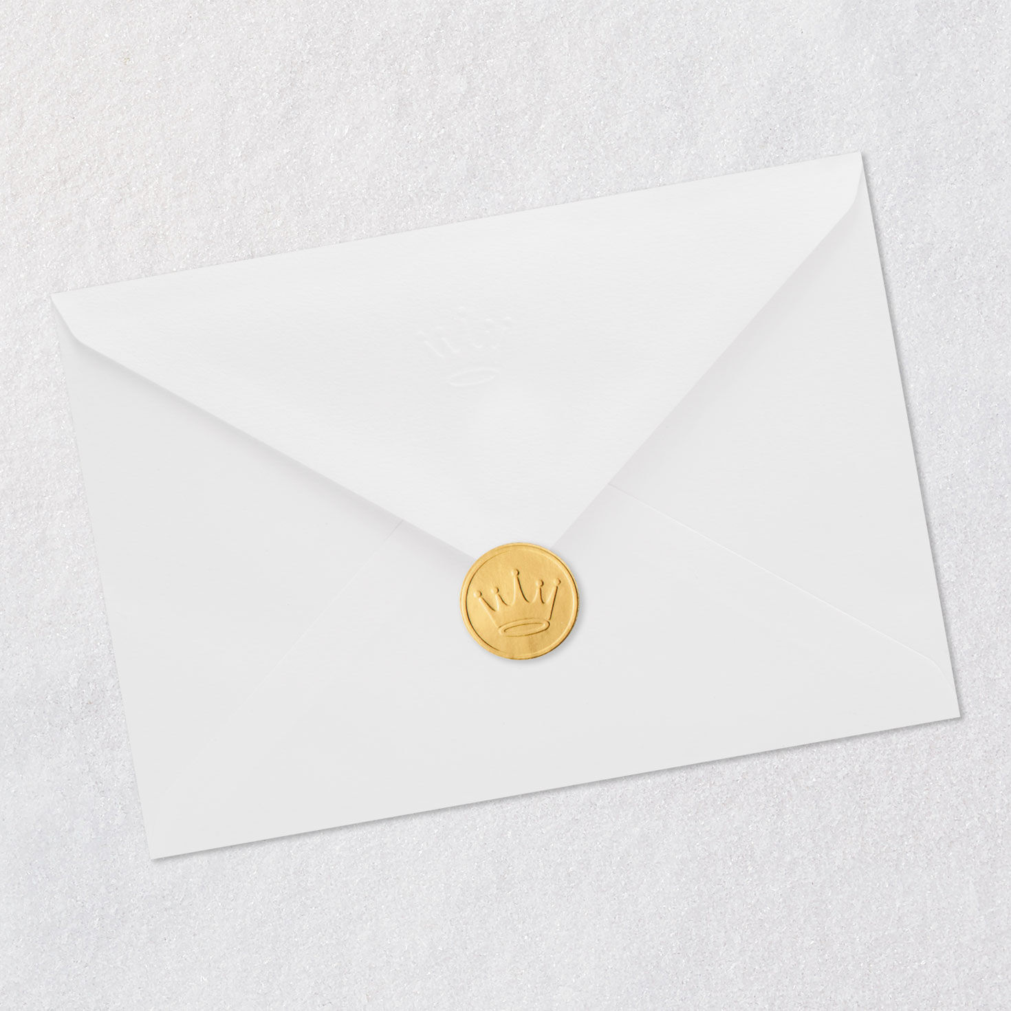 Blue Monstera Leaf Husband Anniversary Card Envelope Back with Seal image number 7
