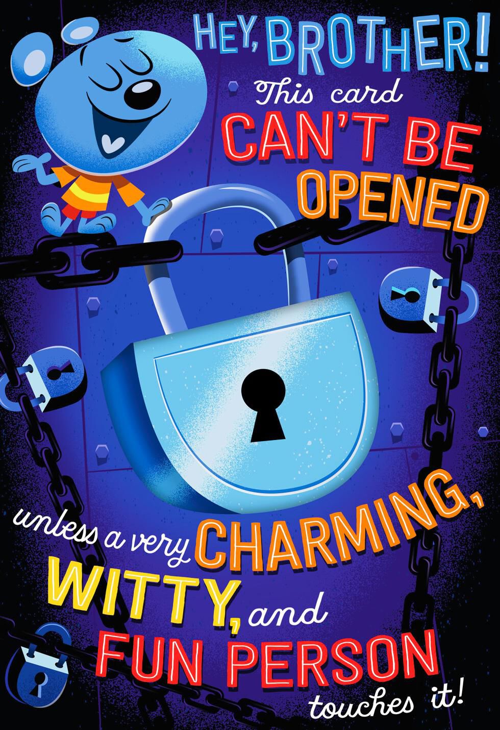 Witty and Charming Funny Pop Up Birthday Card for Brother