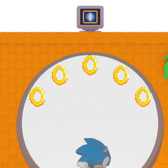 Sonic the Hedgehog™ Sonic Collecting Rings Ornament With Light, Sound and Motion, , large image number 4