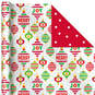 Bright and Graphic 3-Pack Reversible Christmas Wrapping Paper, 120 sq. ft., , large image number 5