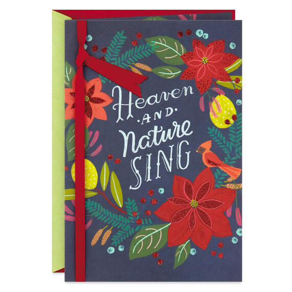 Heaven and Nature Sing Religious Christmas Card, , large image number 1