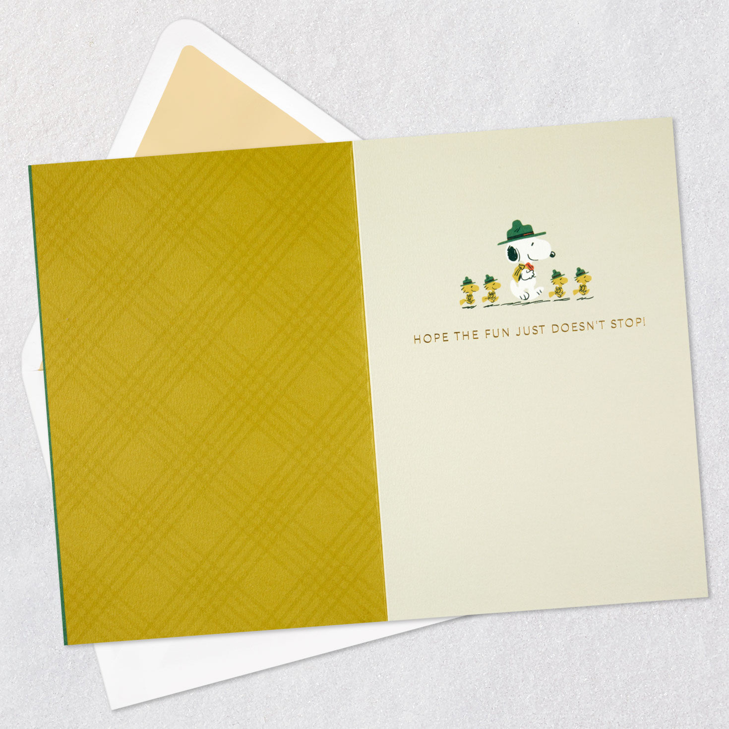 Peanuts® Beagle Scouts Snoopy Non-Stop Fun Birthday Card for only USD 7.59 | Hallmark